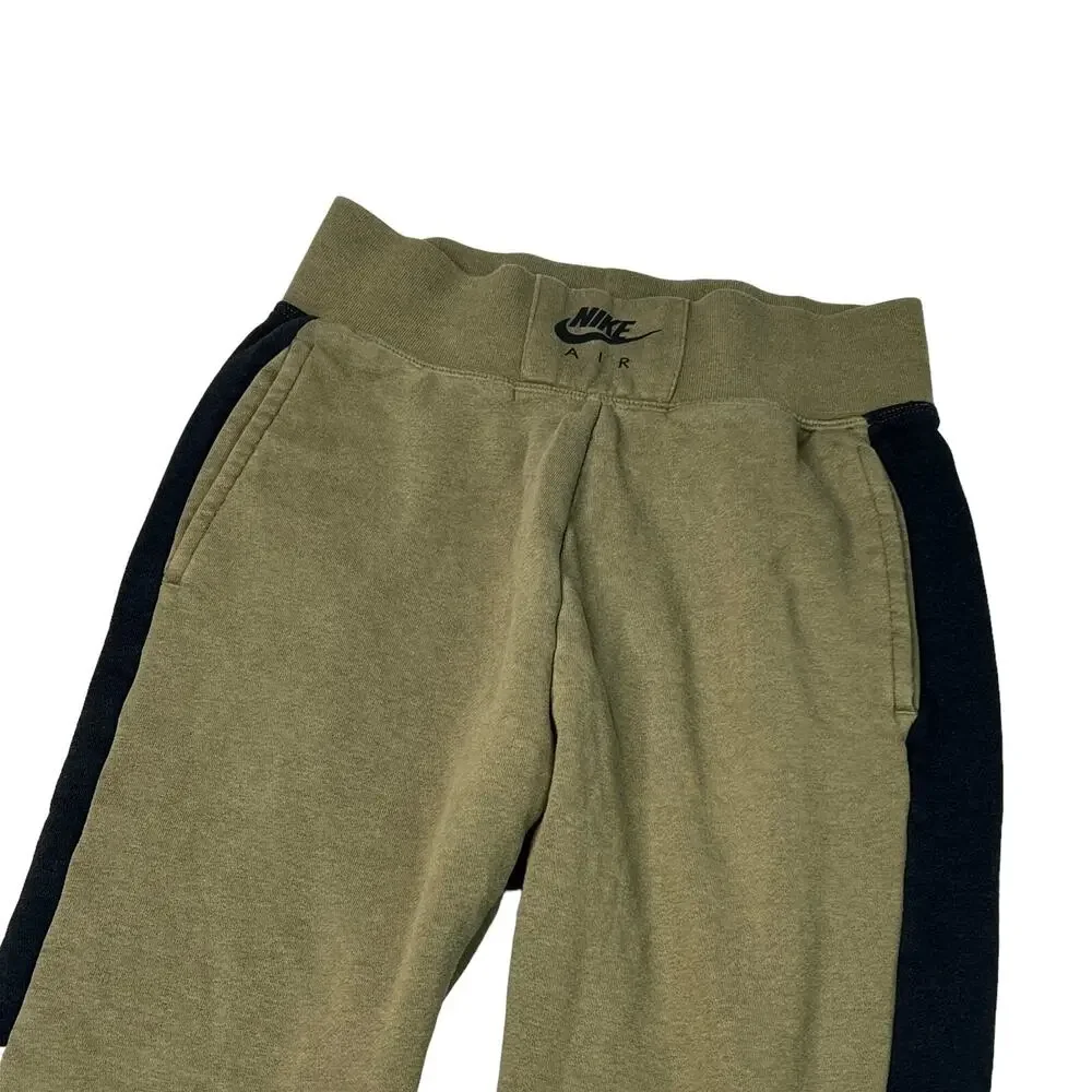 Nike Air BB Pull-On Jogger Pants Olive Black White Heathered Womens XS